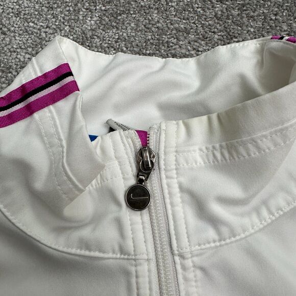Nike Medium Weight Active Jacket Women XL White Full Zip Pocket Athletic Outdoor - Picture 10 of 16